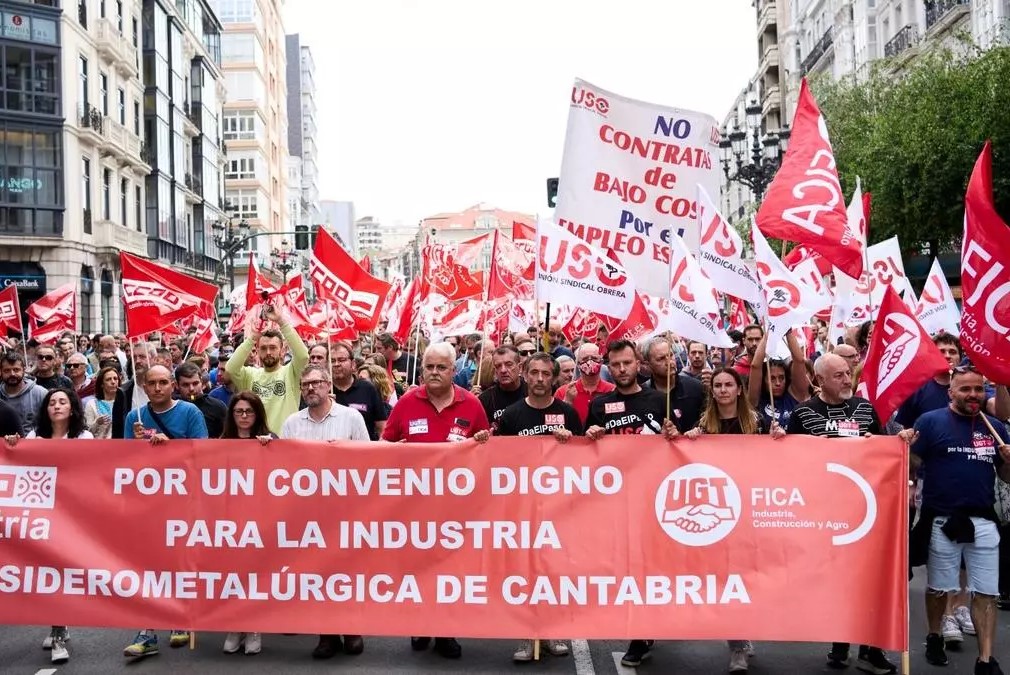 UGT acaba 2023 como primer sindicato en Cantabria pese al empuje de CC OO