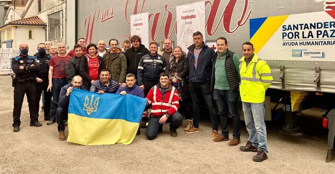 Parte con éxito el camión con ayuda humanitaria hacia Ucrania fletado por el Fondo Social Viesgo